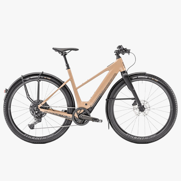 Bicicleta eléctrica de Gravel Moustache Dimanche 29.2 EQ Open 2024 Sand Storm Mat