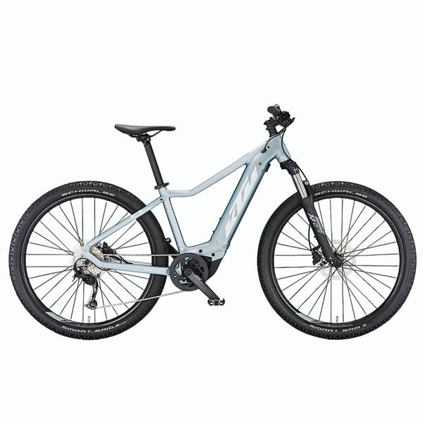 Bicicleta eléctrica de Montaña KTM Macina Race 572 Glorious Azzurro Silver Matt