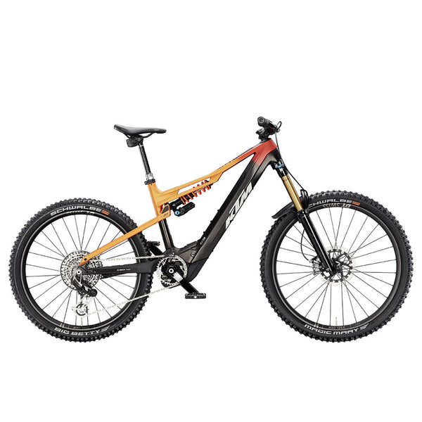 Bicicleta elŽctrica KTM Macina Prowler Exonic XX T-TYPE 2025 - FRESH'BURNT ORANGE+BLACK MATT (OPAL WHITE)