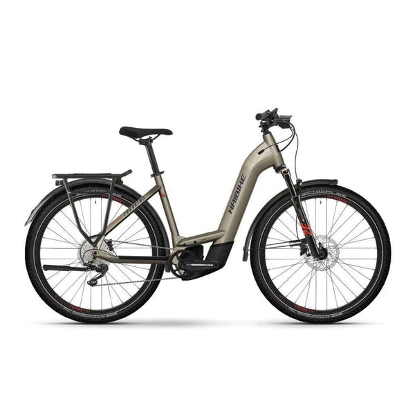 Bicicleta eléctrica Haibike TREKKING 8 LOW coffee/red