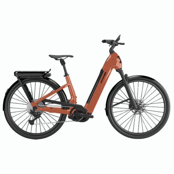 Bicicleta eléctrica de Trekking Cannondale 29 U Tesoro 1 Low StepThru Orange Slice